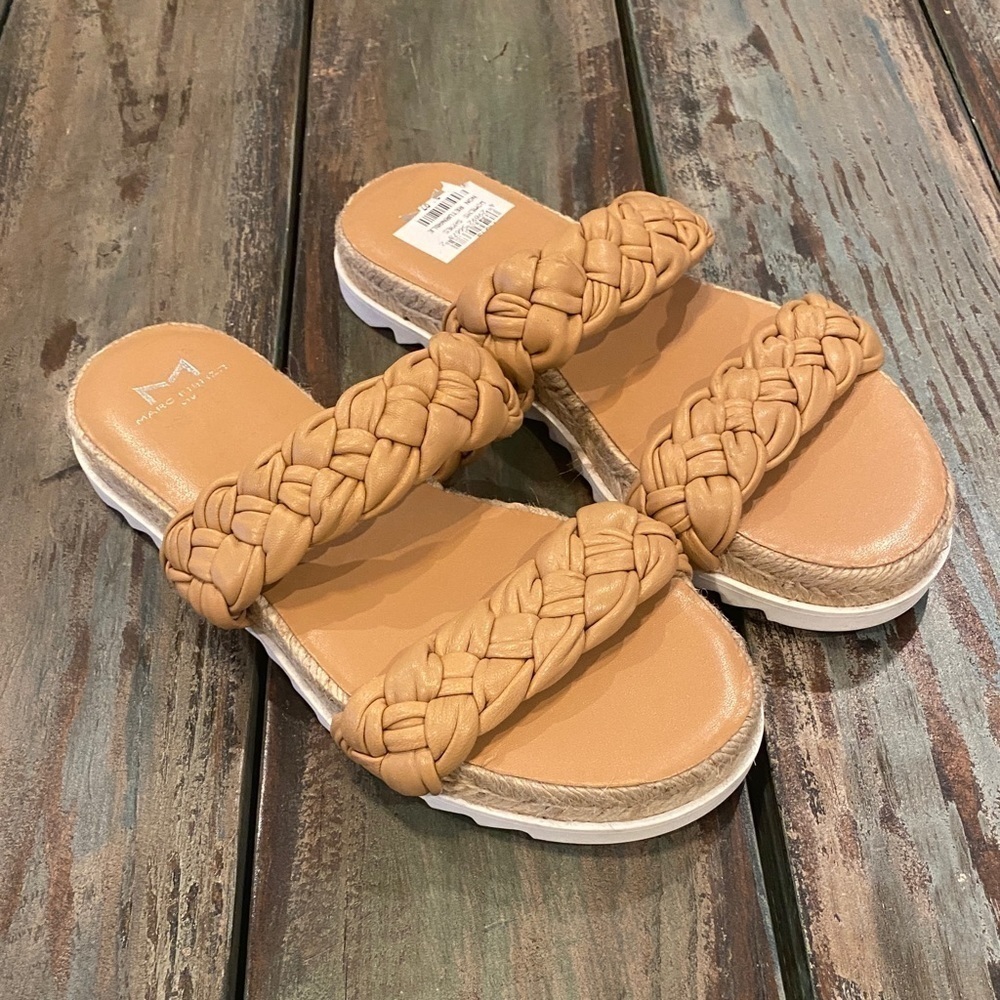 Marc Fisher Jaimee Sandals Slides Flat Espadrille… - image 2